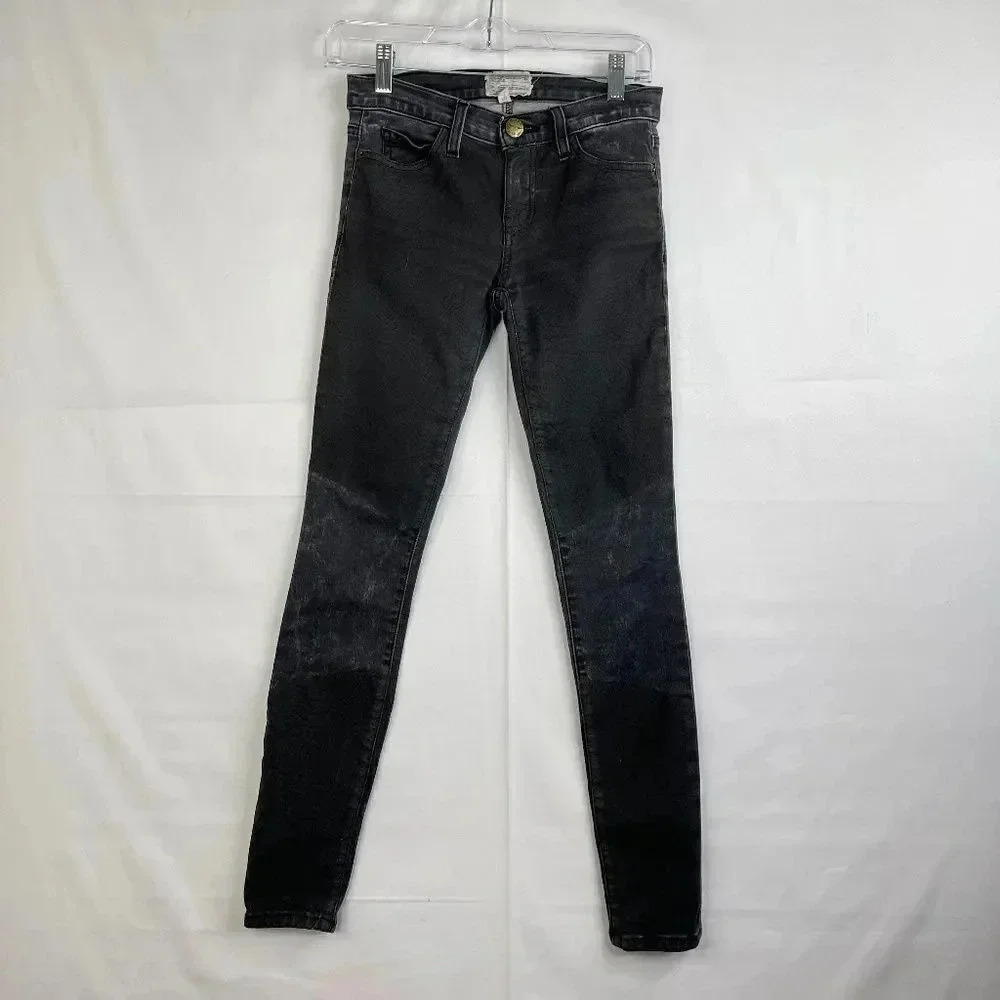 Current/Elliot Ankle Skinny Black Jeans Sz 25